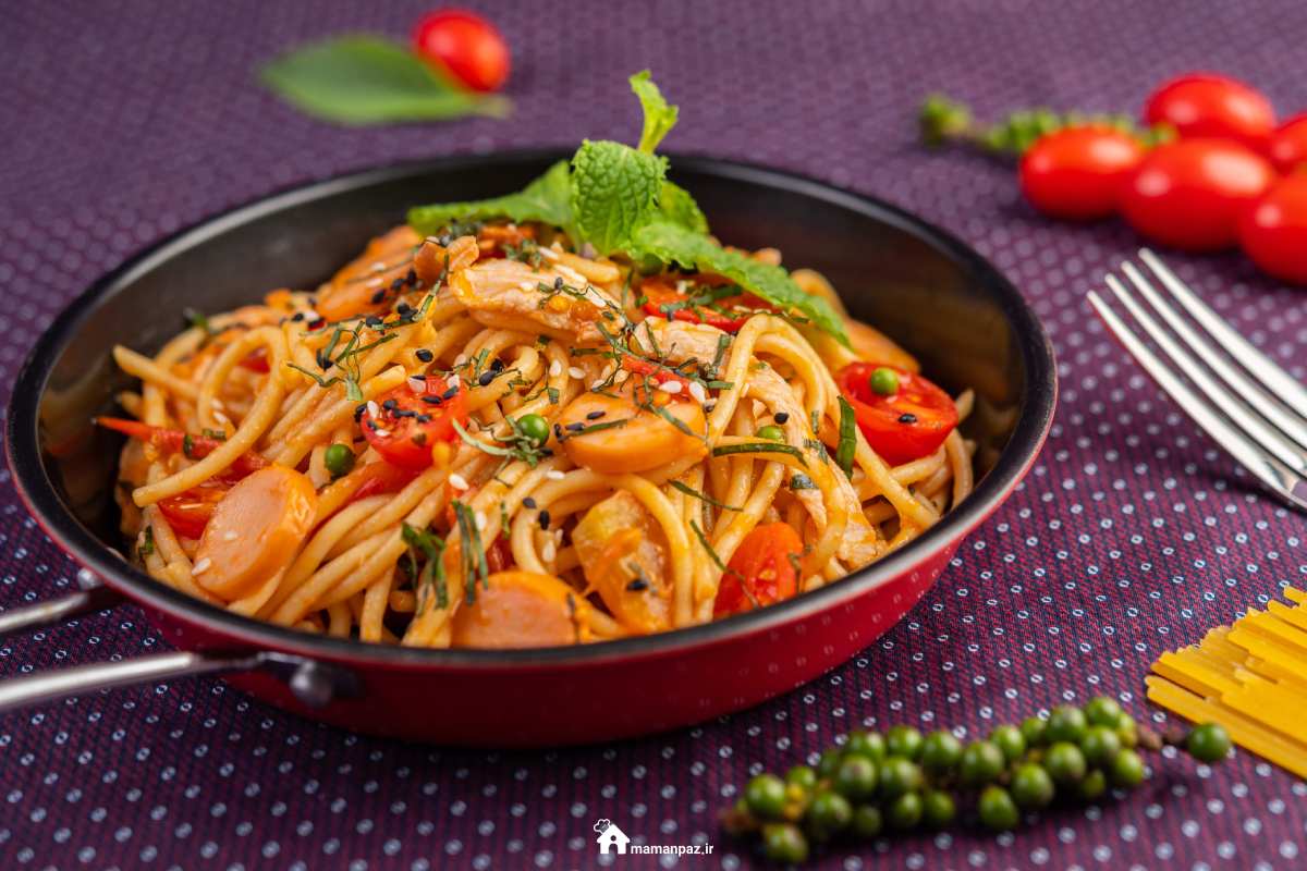 طرز تهیه 15 مدل اسپاگتی برای 2 تا 10 نفر