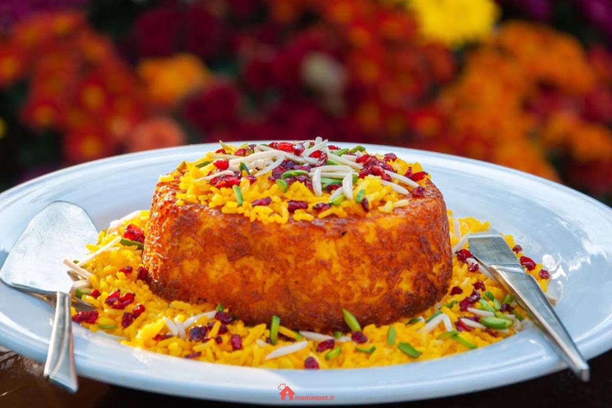 ته چین مرغ - مامان‌پز