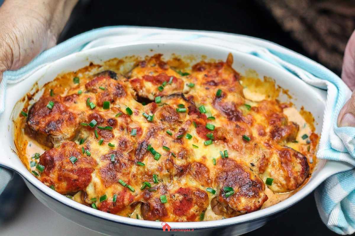 9 مدل دستور پخت گراتن بادمجان برای 8 نفر