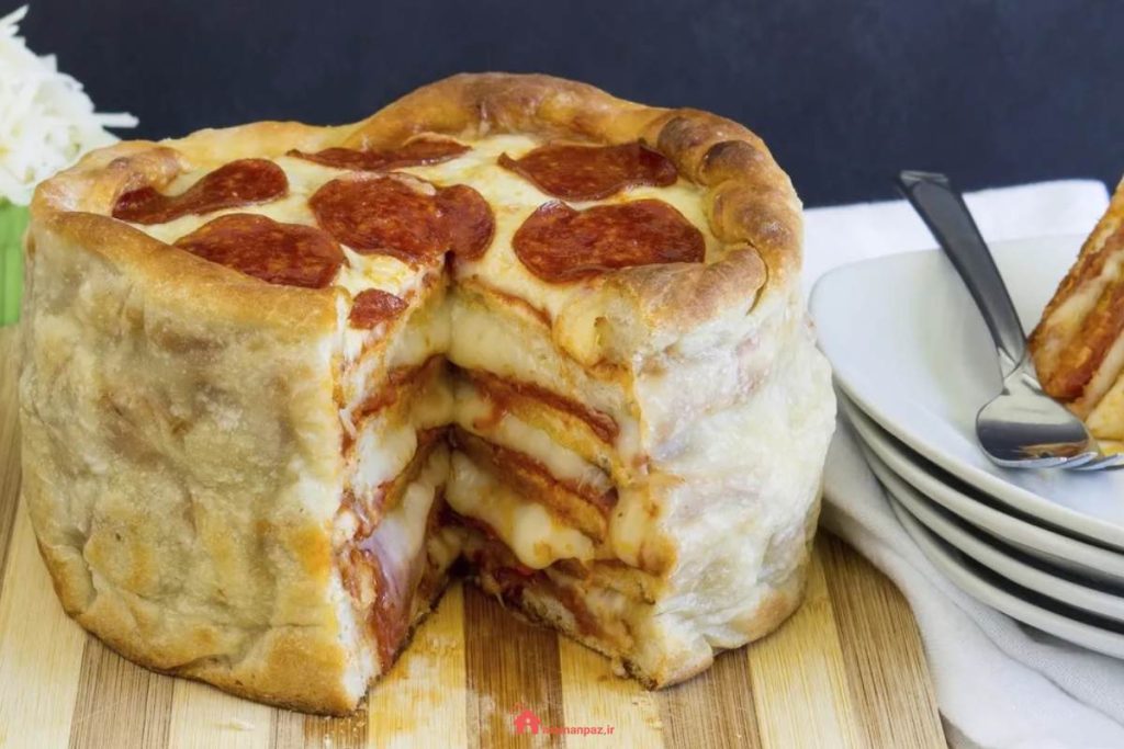 طرز تهیه کیک پیتزا با 6 روش مختلف