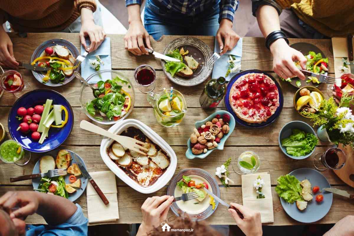 لیست غذا برای خانمهای شاغل و خانه‌دار